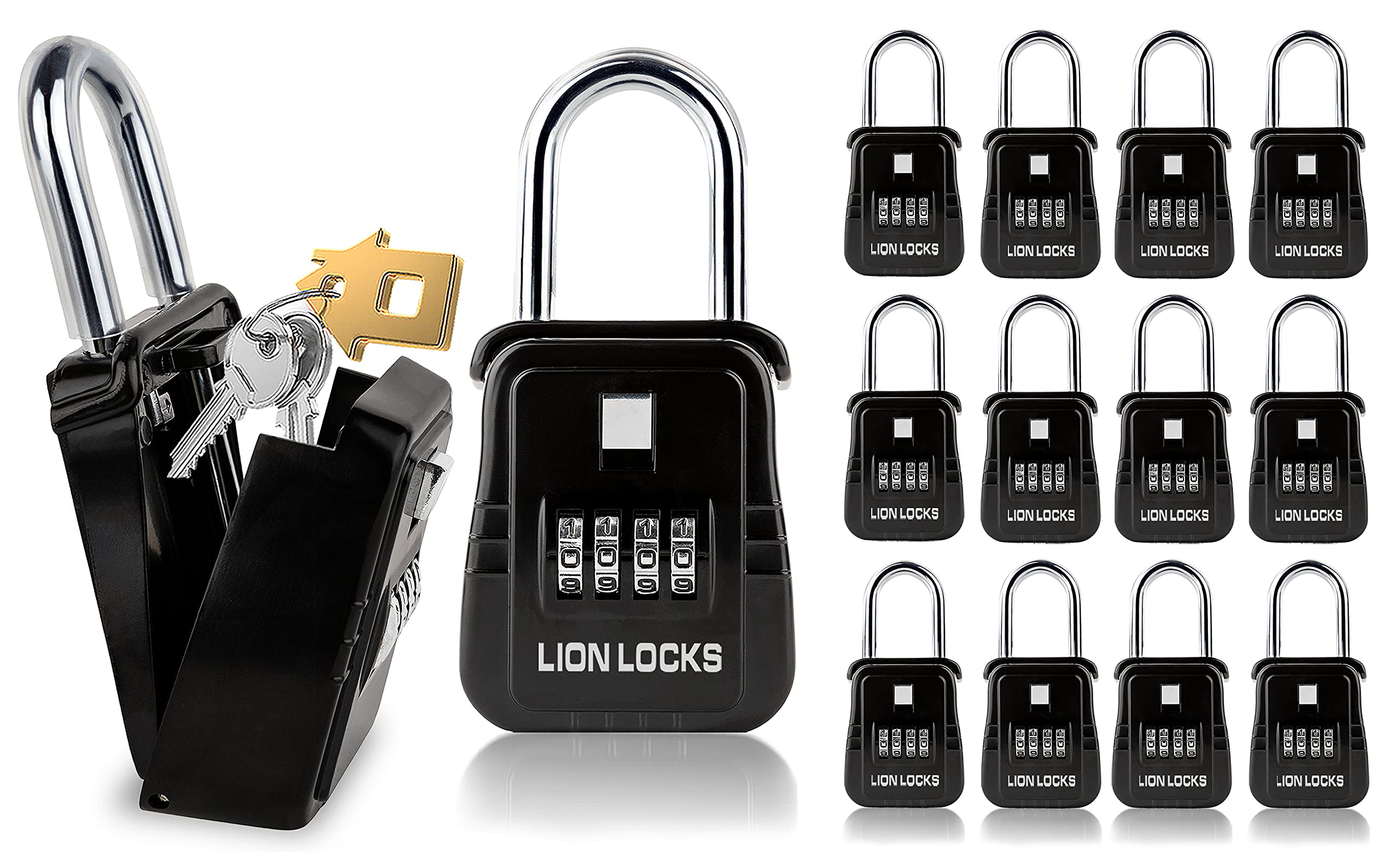 Amazon.com: Lion Locks 1500 Key Lock Box with Code, Lockbox for